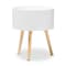 Baxton Studio Jessen Mid-Century White Wood Nightstand with Removable Top 154-9048 - alternate 1